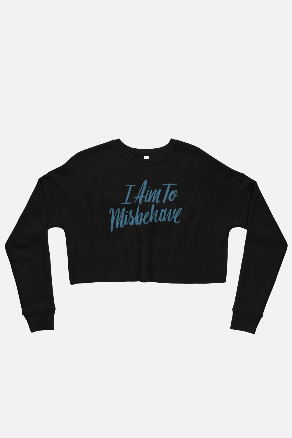 Aim to Misbehave Crop Sweatshirt