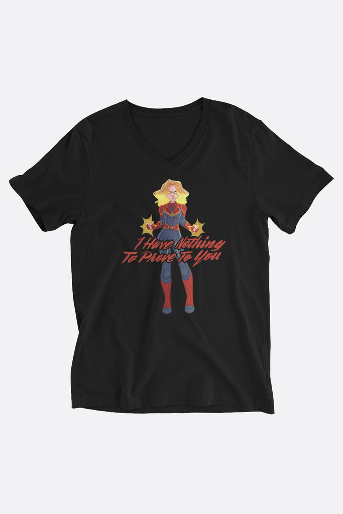 I Have Nothing to Prove to You Unisex V-Neck T-Shirt | Butternut Gouache x Jordandene