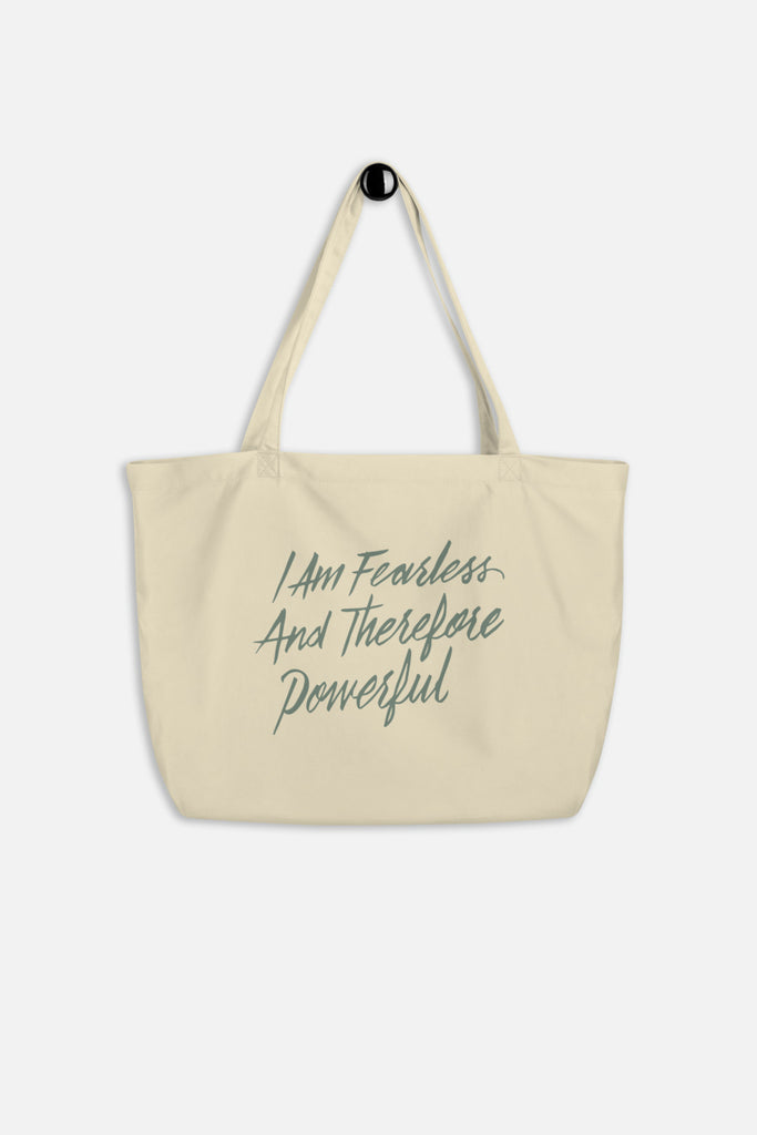 I Am Fearless and Therefore Powerful Large Eco Tote Bag | Frankenstein