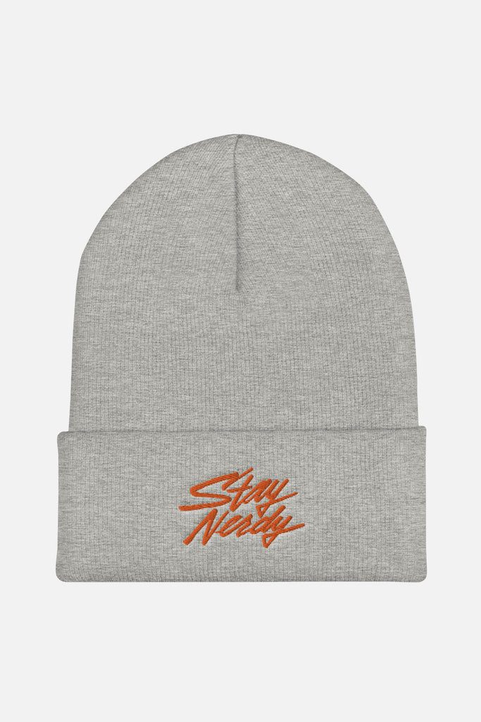 Stay Nerdy Cuffed Beanie