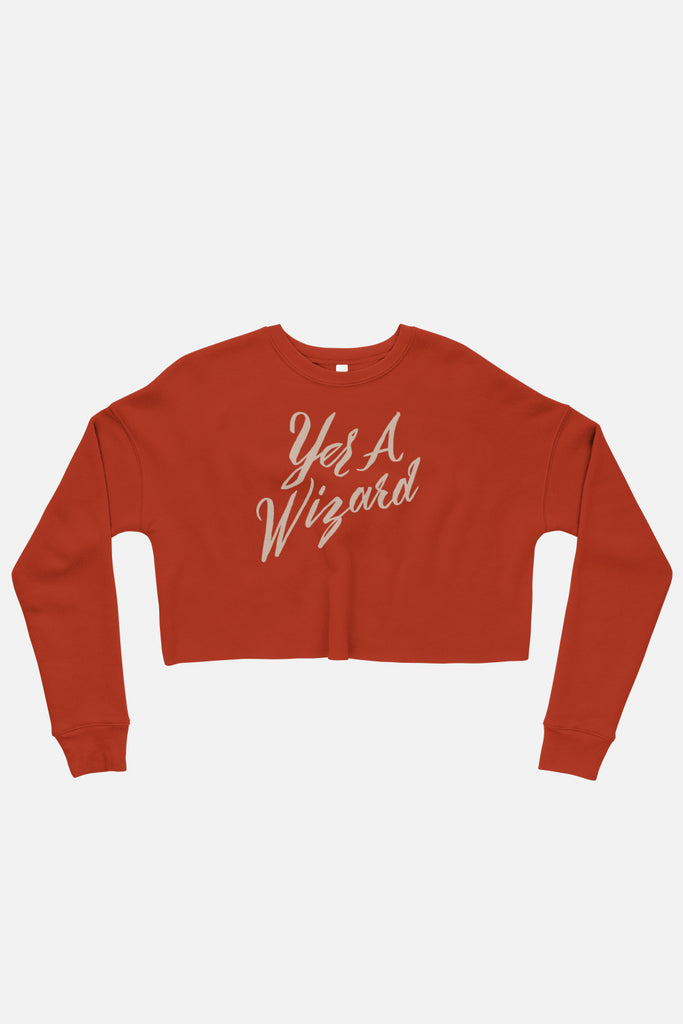 Yer a Wizard Crop Sweatshirt