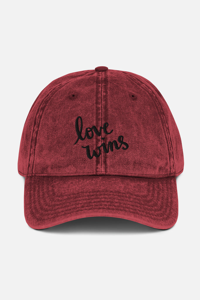 Love Wins Vintage Cap