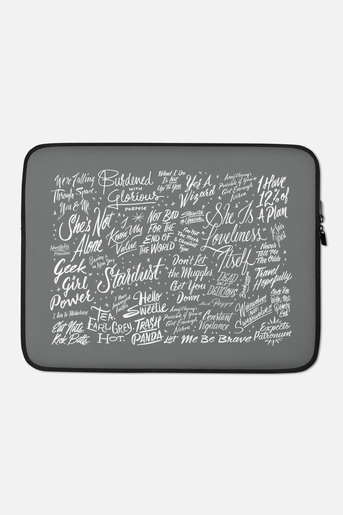 Jordandené Laptop Sleeve | Gray - 13 or 15 inch