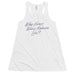 Where Madness Lies Fitted Flowy Racerback Tank | Don Quixote