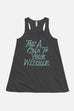 Toss a Coin Fitted Flowy Racerback Tank