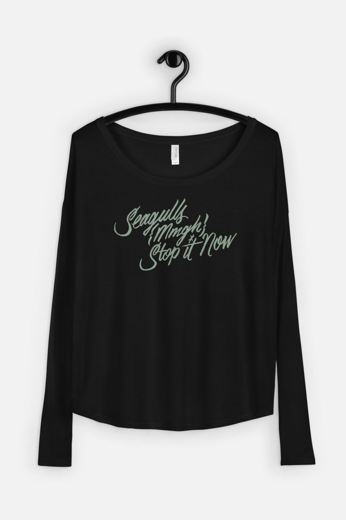 Seagulls Fitted Long Sleeve Tee