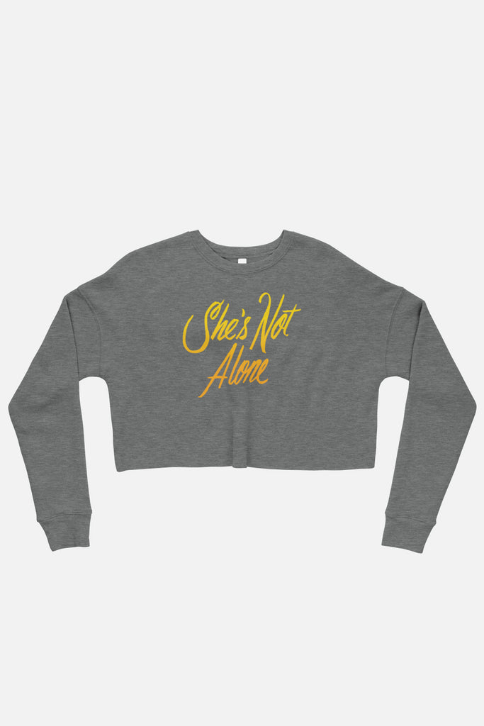 She's Not Alone Crop Sweatshirt
