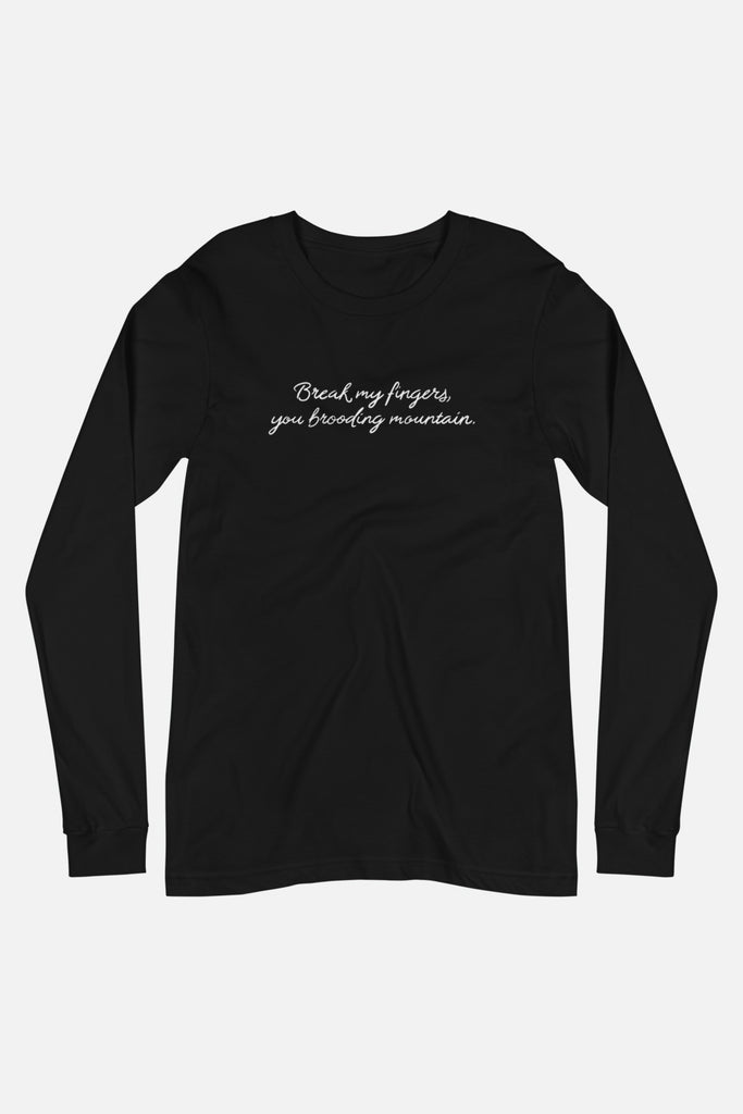 You Brooding Mountain Unisex Long Sleeve Tee | The Driver Collection