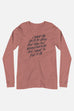 I Want to Feel It All Unisex Long Sleeve Tee | Mackenzi Lee
