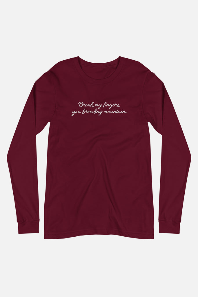 You Brooding Mountain Unisex Long Sleeve Tee | The Driver Collection