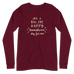It's a Big, Fat, Happy Sunshine Day for Me Unisex Long Sleeve Tee