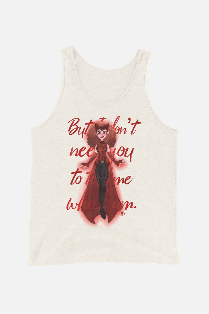 I Don't Need You to Tell Me Who I Am Unisex Tank Top | Butternut Gouache x Jordandene