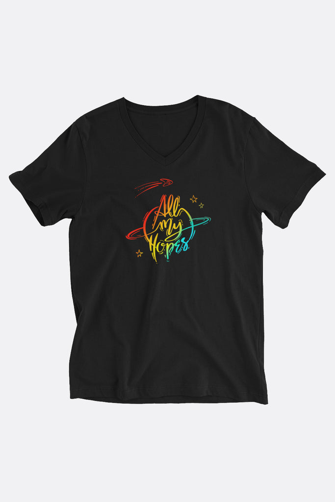 All My Hopes Unisex V-Neck T-Shirt