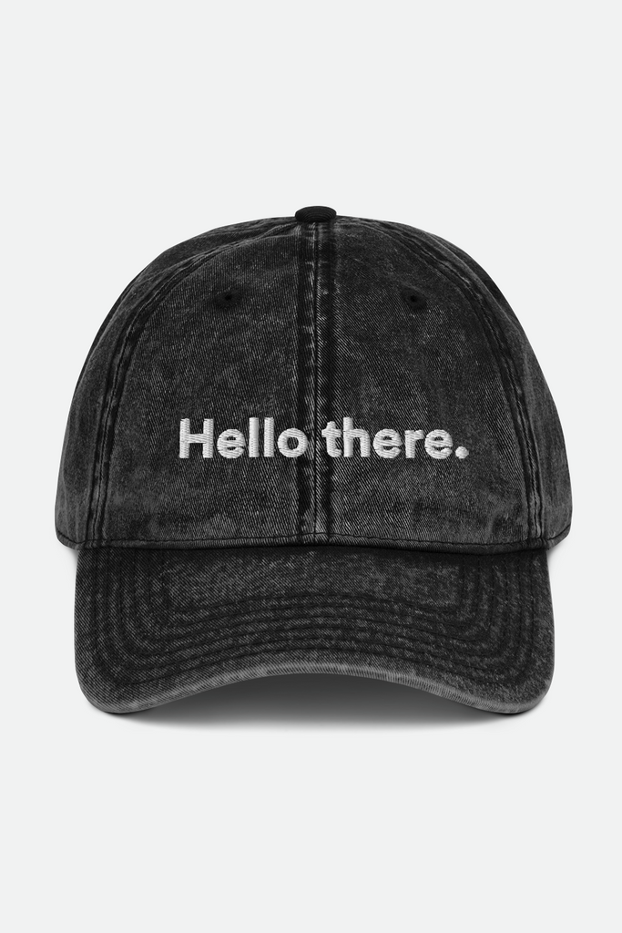 Hello There Vintage Cap