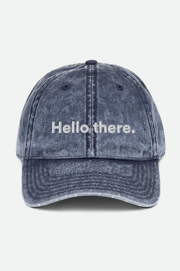 Hello There Vintage Cap