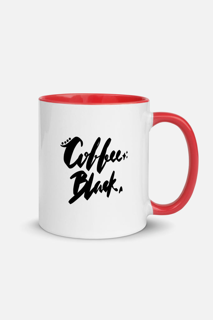 Coffee. Black. Colorful Mug