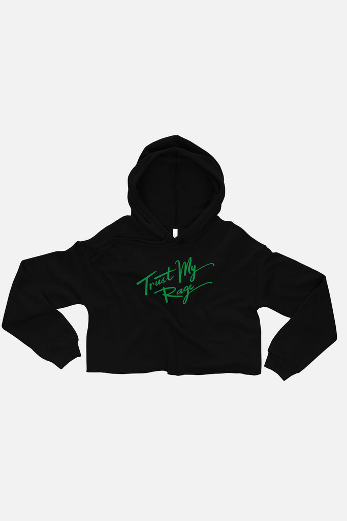 Trust My Rage Fitted Crop Hoodie