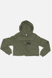 Catradora Trash Fitted Crop Hoodie