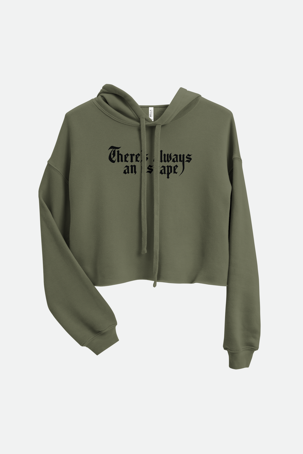 There's Always an Escape Fitted Crop Hoodie | OFMD