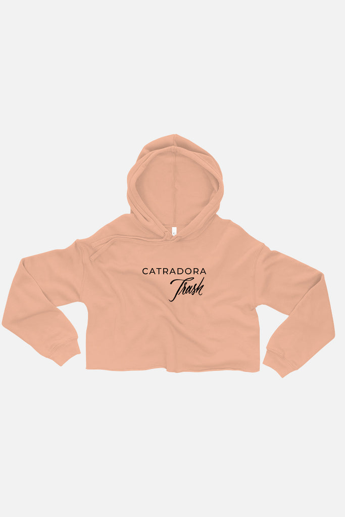 Catradora Trash Fitted Crop Hoodie