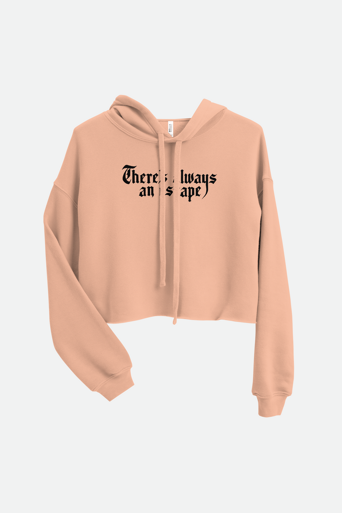 There's Always an Escape Fitted Crop Hoodie | OFMD