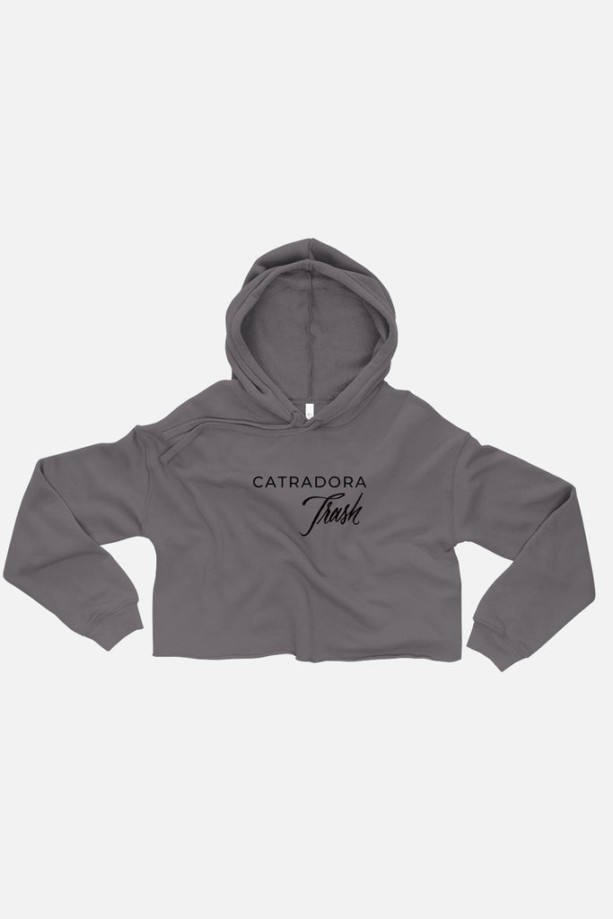 Catradora Trash Fitted Crop Hoodie