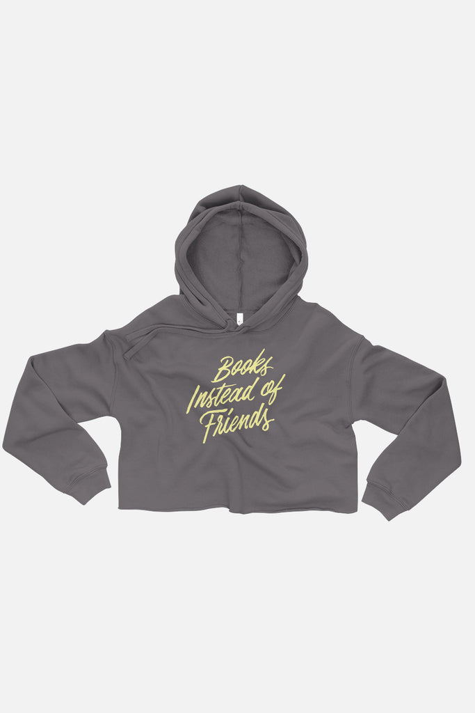 Books Instead of Friends Crop Hoodie | Mackenzi Lee