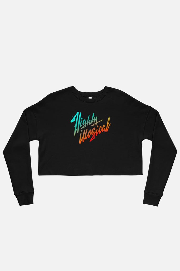 Highly Illogical Fitted Crop Sweatshirt
