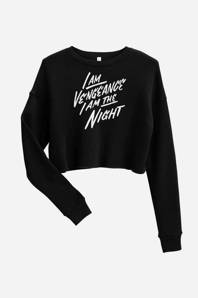 I am Vengeance Fitted Crop Sweatshirt