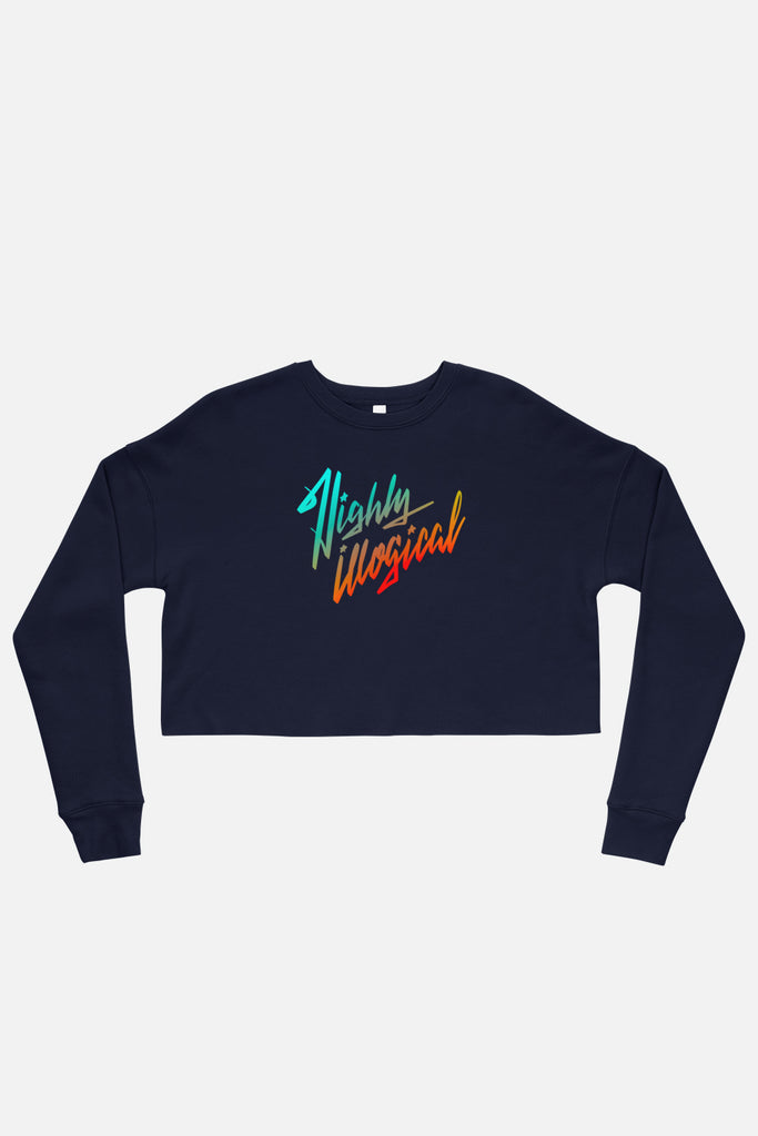 Highly Illogical Fitted Crop Sweatshirt
