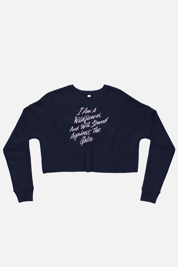 I Am a Wildflower Crop Sweatshirt | Mackenzi Lee