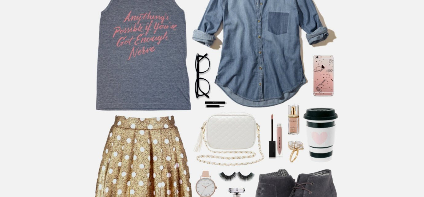 Geek Chic Outfit Inspiration: Silver Lining