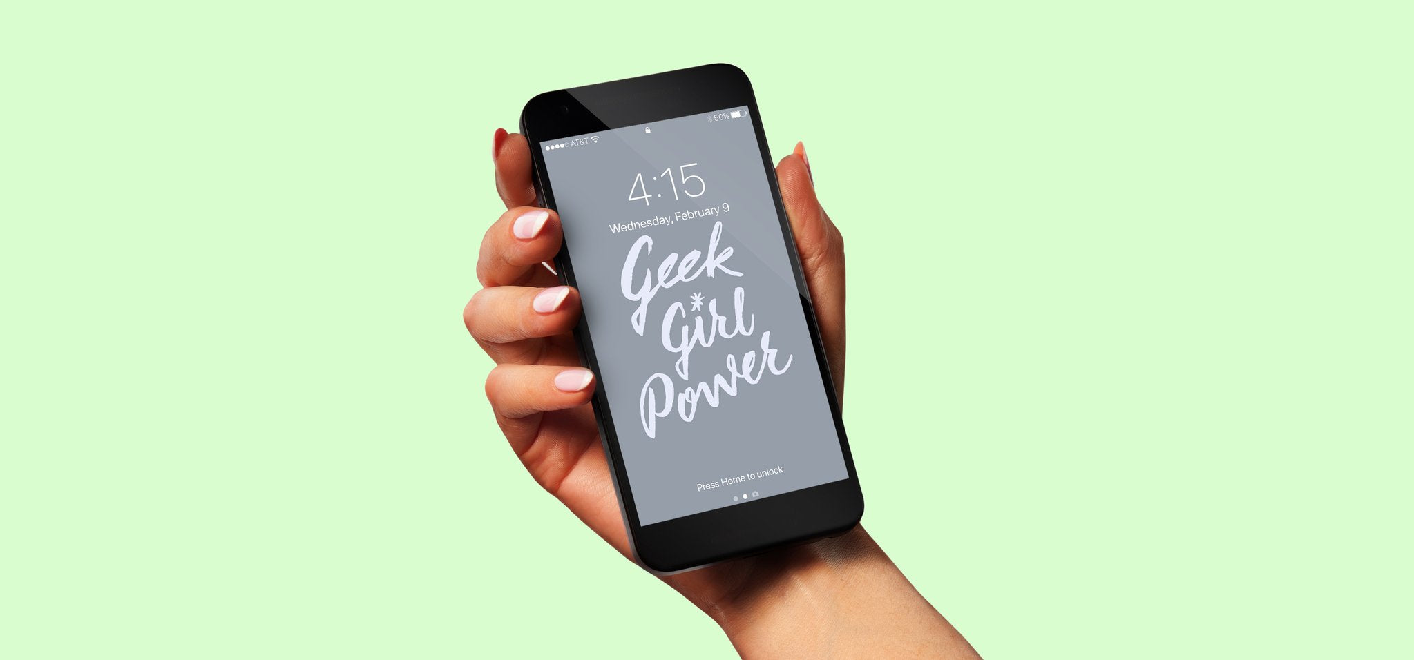 Geek Girl Power | Free Phone Background