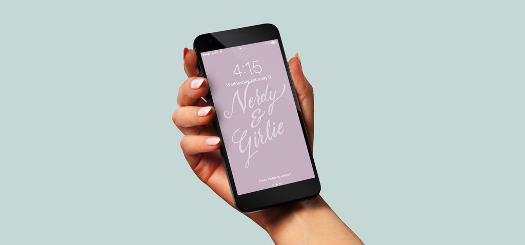 Nerdy & Girlie | Free Phone Background