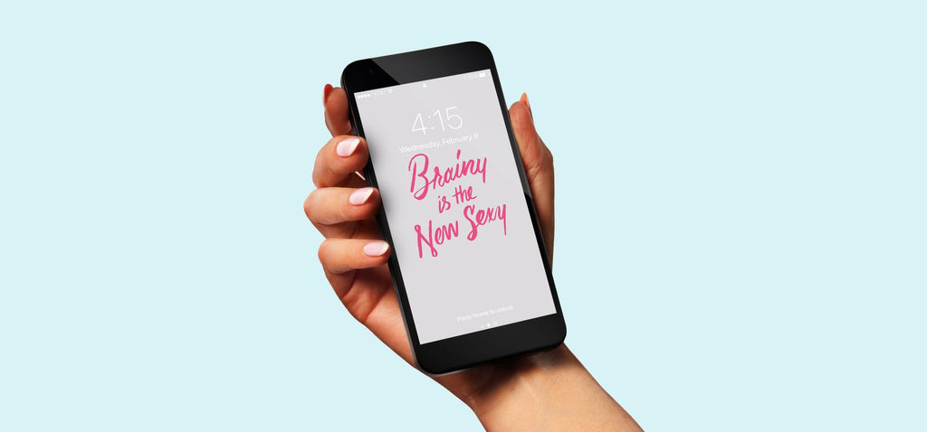 Brainy is the New Sexy | Free Phone Background