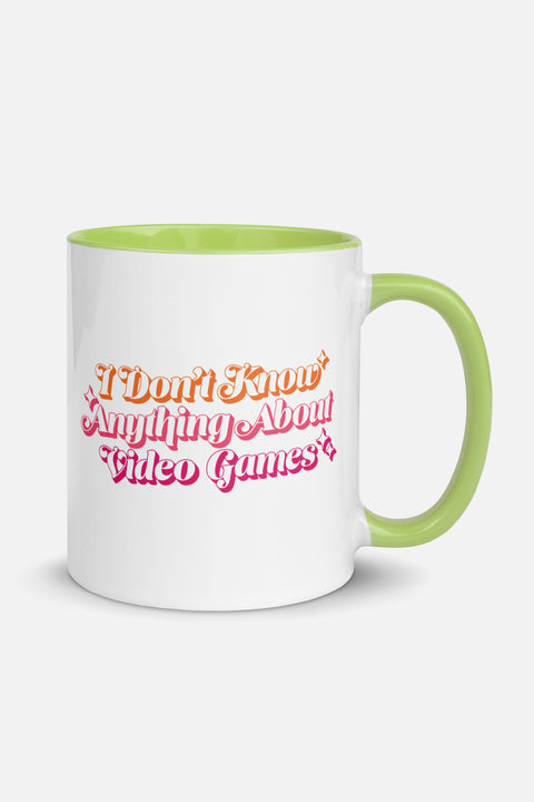 I Don't Know Anything About Video Games Colorful Mug | Sam Maggs