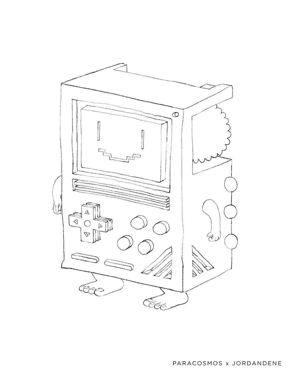 Gaming Love Free Coloring Page