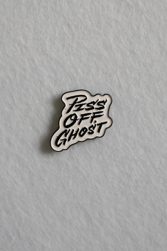 Piss Off, Ghost Enamel Pin | Patreon Pin Club