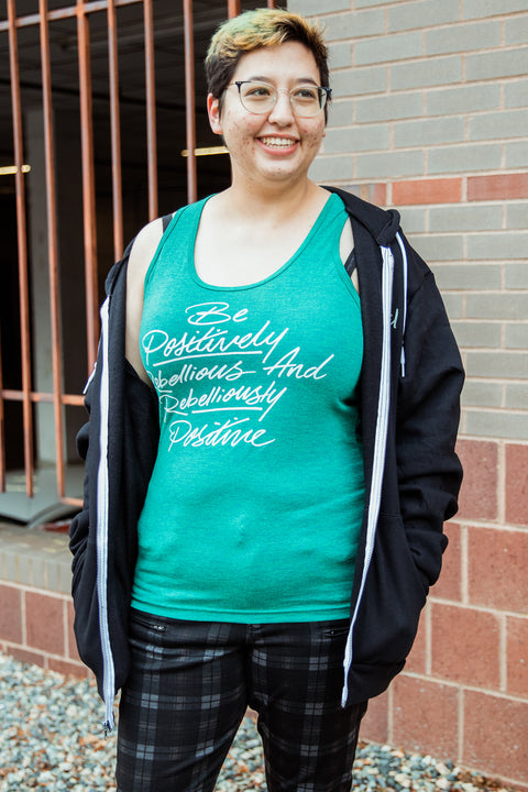 Be Positively Rebellious Unisex Tank Top