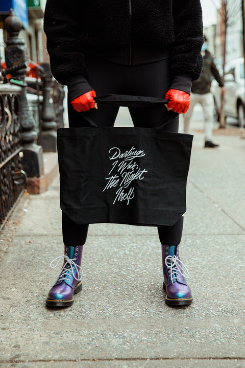 Darling, I Was the Night Itself Large Eco Tote | The Invisible Life of Addie LaRue