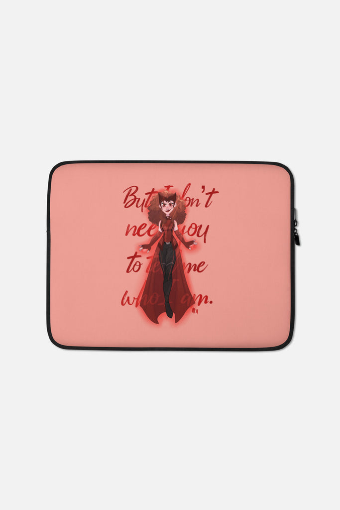 I Don't Need You to Tell Me Who I Am Laptop Sleeve | Butternut Gouache