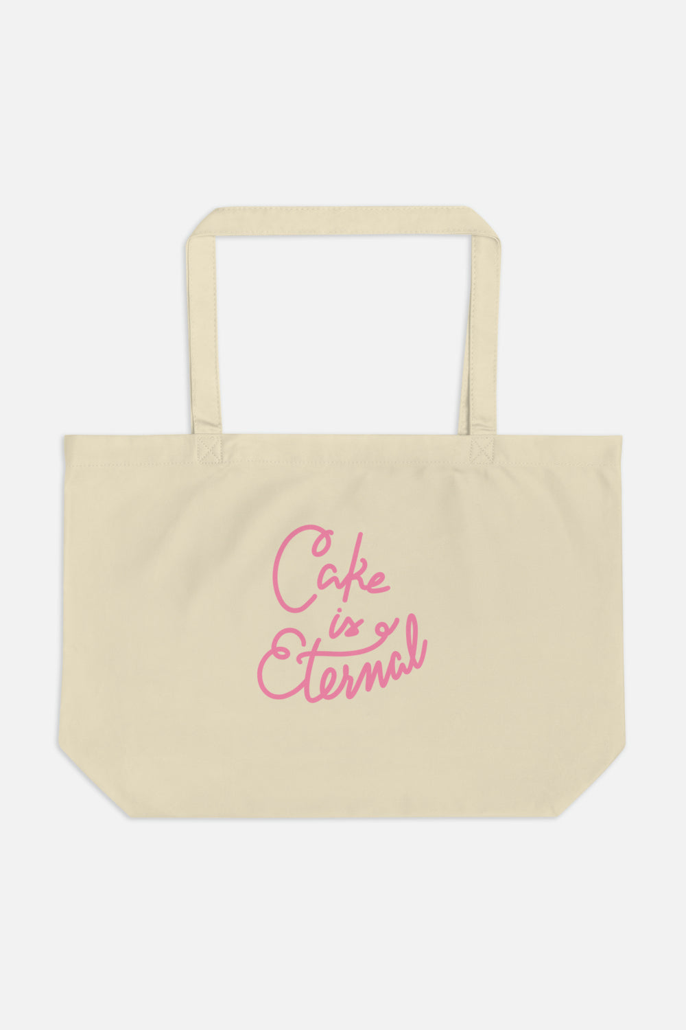 Cake is Eternal Large Eco Tote