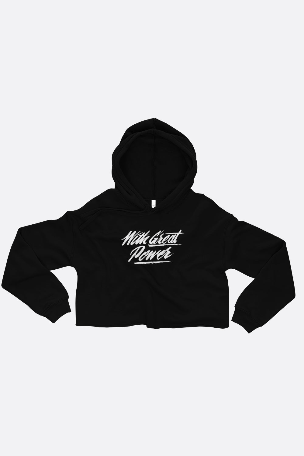 With Great Power Crop Hoodie