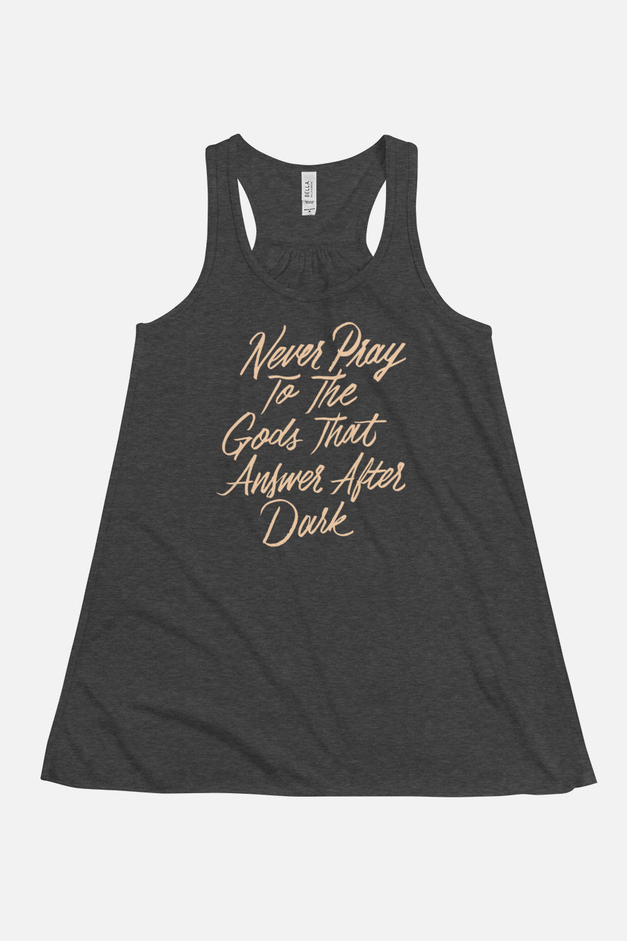 Never Pray to the Gods that Answer After Dark Racerback Tank | The Invisible Life of Addie LaRue