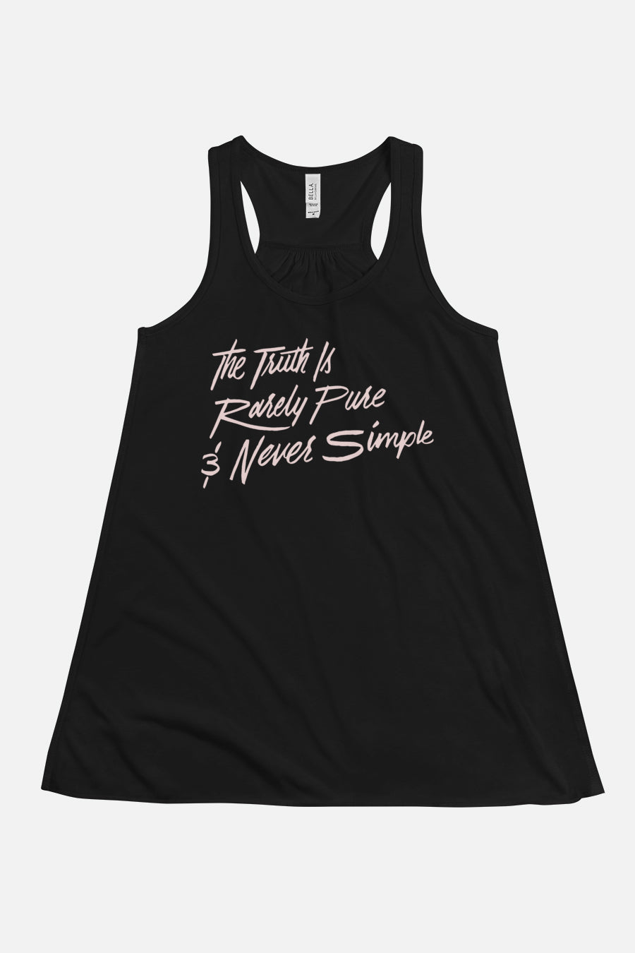 The Truth is Rarely Pure Fitted Flowy Racerback Tank | The Importance of Being Earnest
