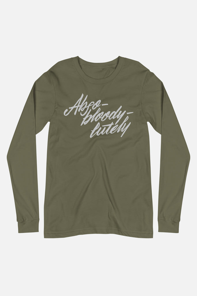 Abso-bloody-lutely Long Sleeve Fitted Crew | Mackenzi Lee