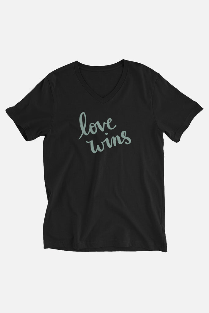 Love Wins Unisex V-Neck T-Shirt