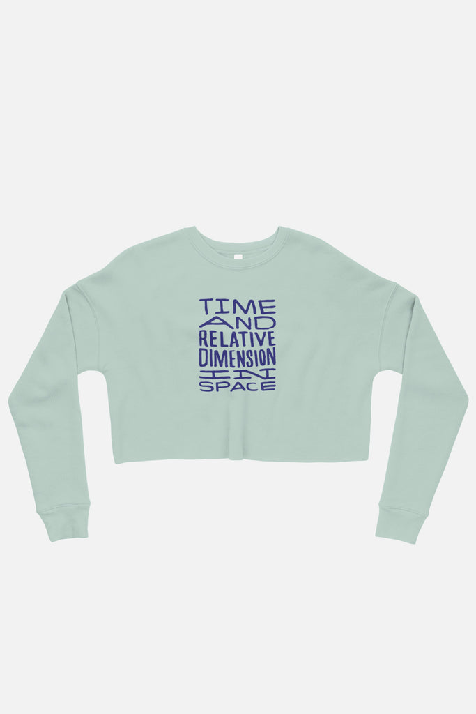 Timey Wimey Fitted Crop Sweatshirt | Patreon Exclusive