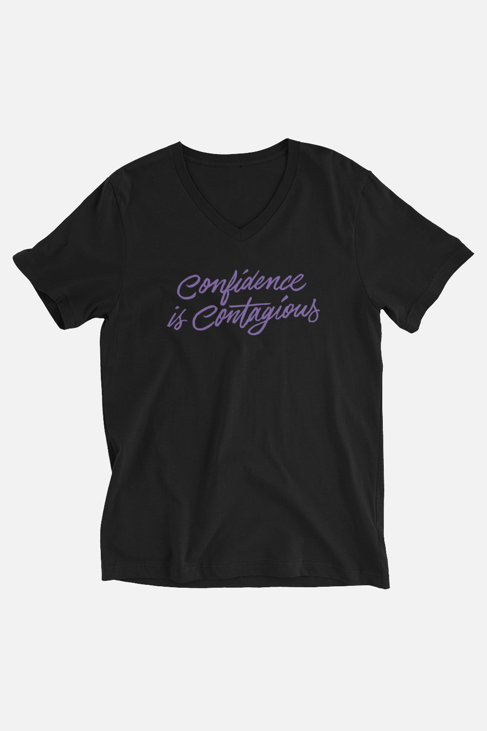 Confidence is Contagious Unisex V-Neck T-Shirt