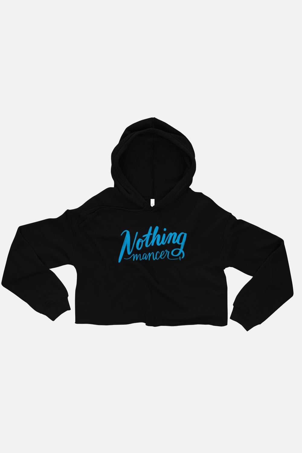 Nothing-mancer Fitted Crop Hoodie